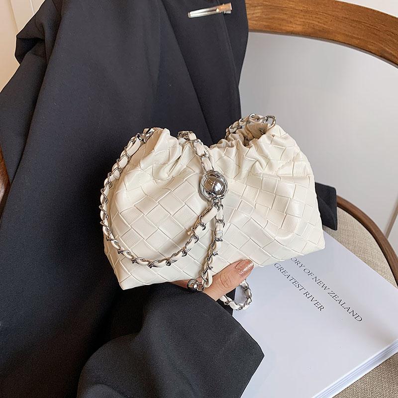 Новая женская модная однотонная плиссированная сумка — фото 7