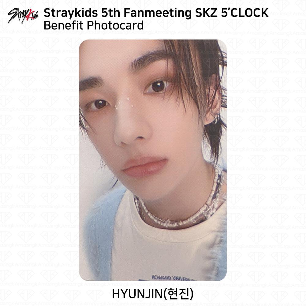 

Пятая встреча фанатов STRAY KIDS SKZ 5 CLOCK Официальная благотворительная фотокарточка MD KPOP K-POP Hyunjin