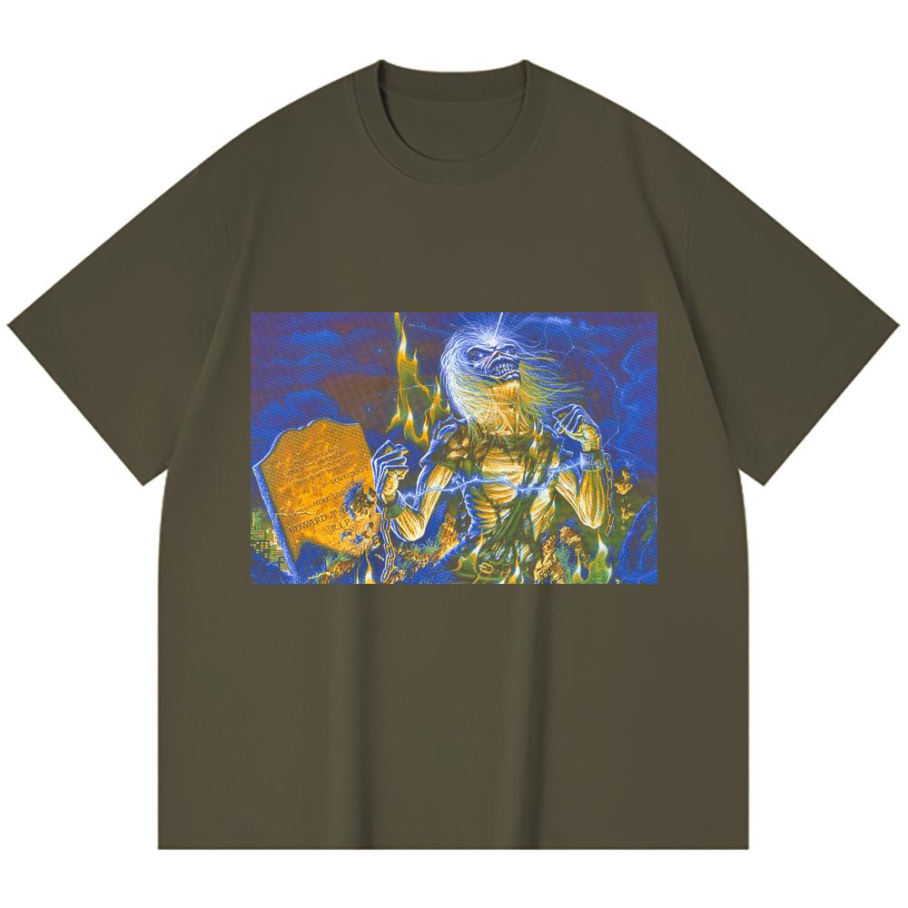 230 g/m² 100% Baumwolle Heavy Metal T-Shirt Rockband Beliebte Musik Druck Unisex Schweres Baumwoll-T-Shirt
