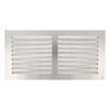 AMIG | Grille D'aération Avec Moustiquaire 3 | 150 X 300 Mm | Aluminium | Argent