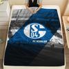 Coperta con logo FC Schalke 04, Alta qualità, Confortevole per Tutte le Stagioni, Arredamento per la Casa, Calore e Comfort