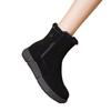 Women's Fur One Thick Bottom a Footstool Leather Waterproof Winter Lightweight Warm Snow Boots Non-slip Wear Casual Sneakers Martin Cotton Boots