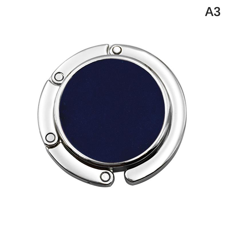 

Круглый портативный складной металлический крючок для сумки, вешалка для сумок, держатель для хранения женских сумок для использования в помещении, на открытом воздухе, в офисе, на столе as the picture