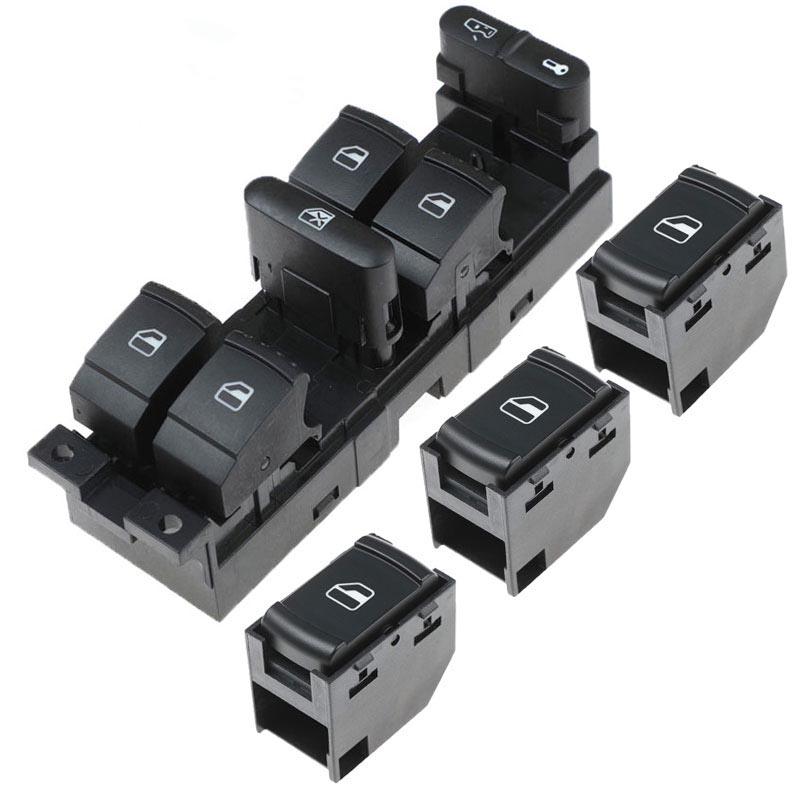 Car Interior Driver Side Master Power Window Switch Button For Passat B5 Bora Golf 4 MK4 Seat Leon Toledo 1J4959857D 3B0959855B