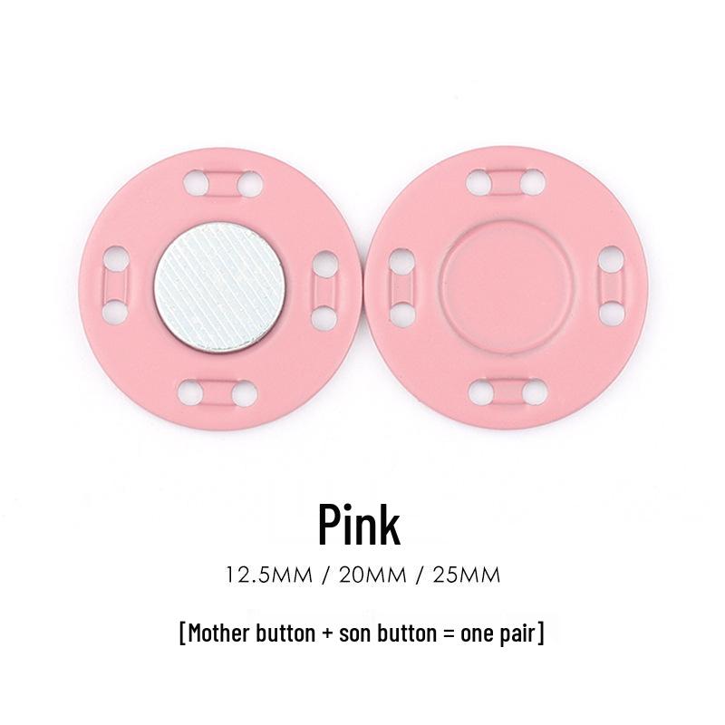 Colored Magnetic Snap Button: Hidden Metal Stud & Eye Closure for Coats and Bags