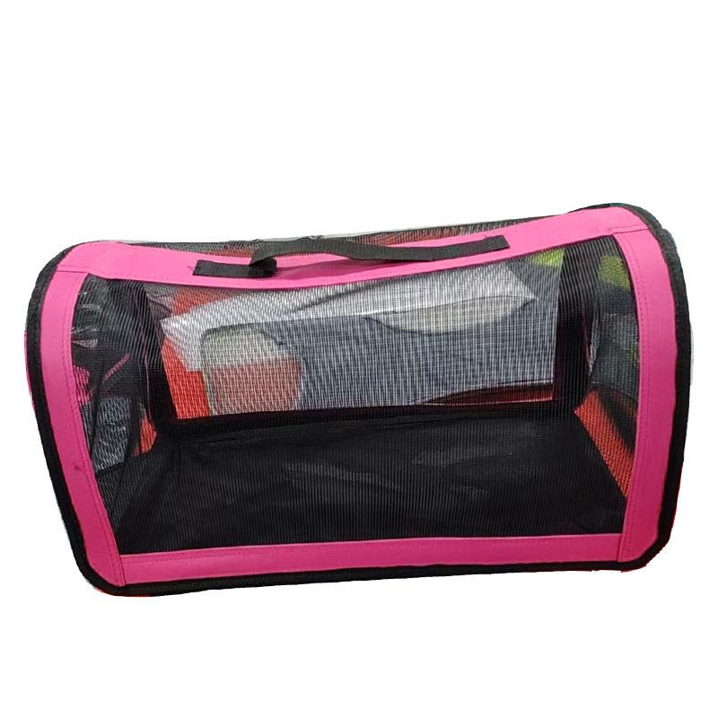 cat litter, cat bag, dog bag, portable folding cat bag, cat cage, detachable box pet bag, multi-functional cat bag. розовый