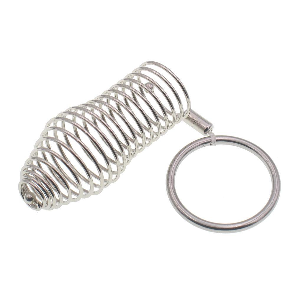 Rustfritt stål Wolf Tooth Penis Ring Sett - Bondage Clamp for menn og kvinner, sikker voksen leke for økt nytelse