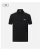 Men's Contrasting Color Embroidered Logo Short Sleeve Polo Shirt