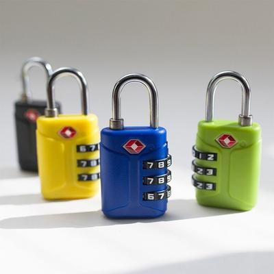 Portable TSA 3 Digit Combination Lock Padlock Anti-theft Customs Password Lock Security Tool Suitcase Luggage Coded Lock Travel