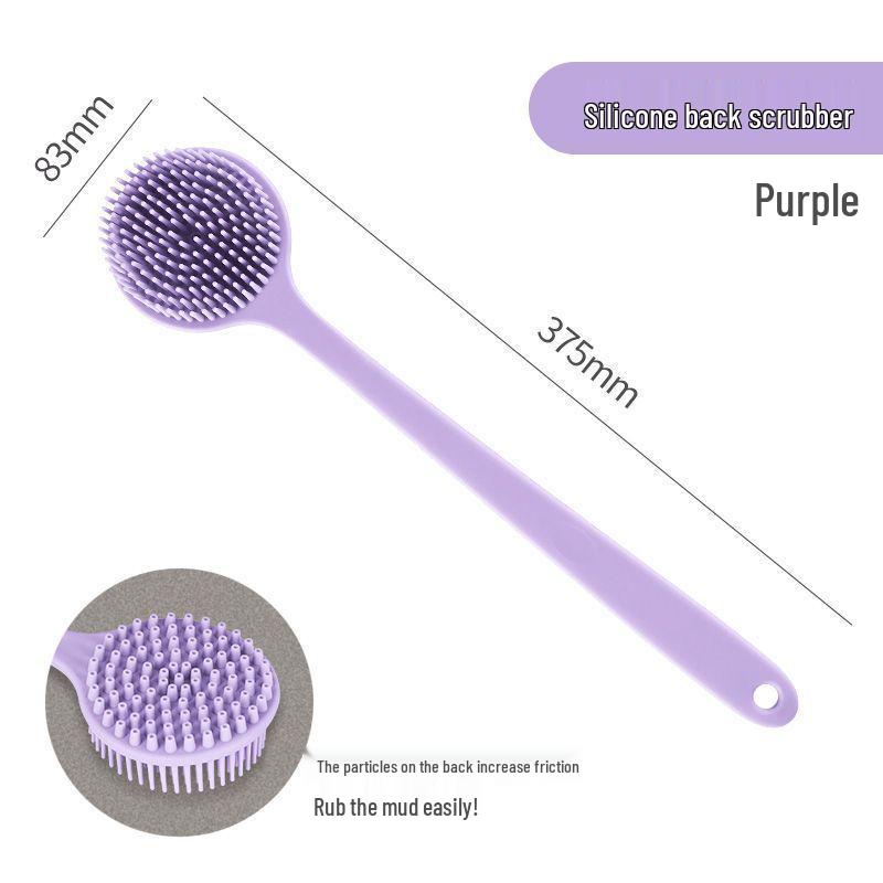 Long-Handle Soft Bristle Double-Sided Back Scrubber