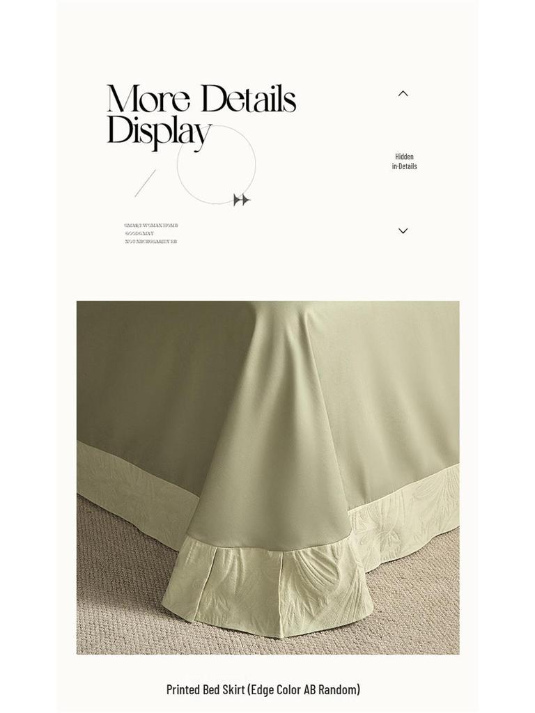 Luxurious 100s All-Cotton Mother-Baby Bedding Set: Warm, Skin-Friendly Jacquard, Four-Piece