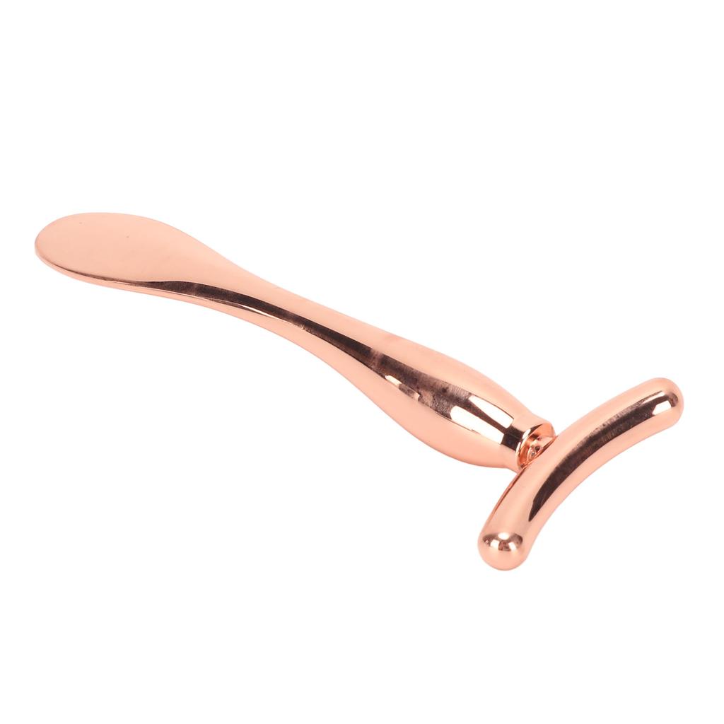 Eye Cream Applicator Rose Gold T Shape Scoop Dual Head Promote Absorption Reduce Edema Eye Cream Massage Wand Stick