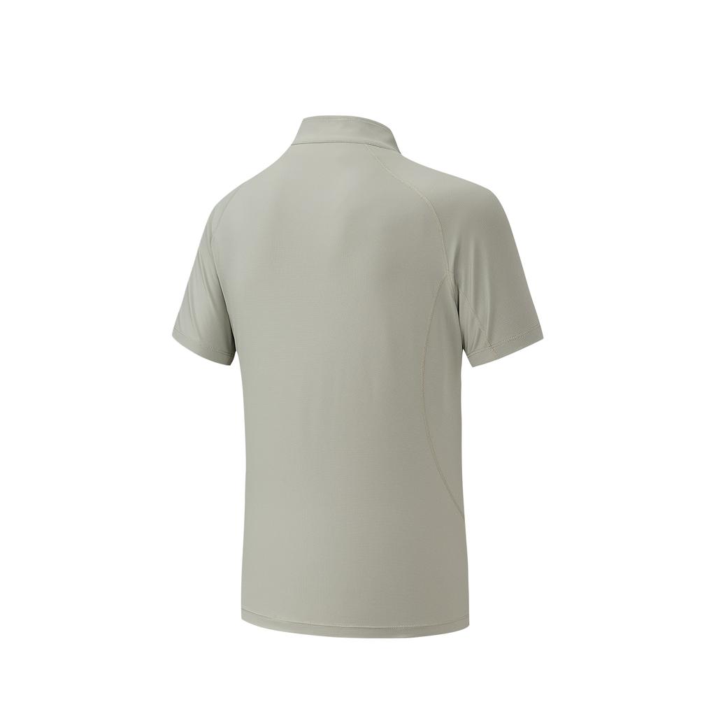 Anta Outdoors Short Sleeve Knitted T-Shirt Summer 2026 Men tops Mushroom-Gray 952626104-1