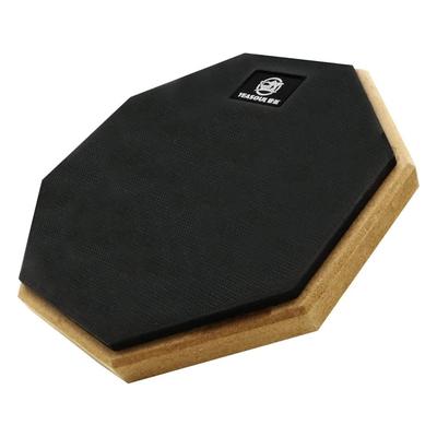 Practice Drum Pad Rubber High Bullet Quiet 8 Inch Training Home Practice (Avecto) (Black)