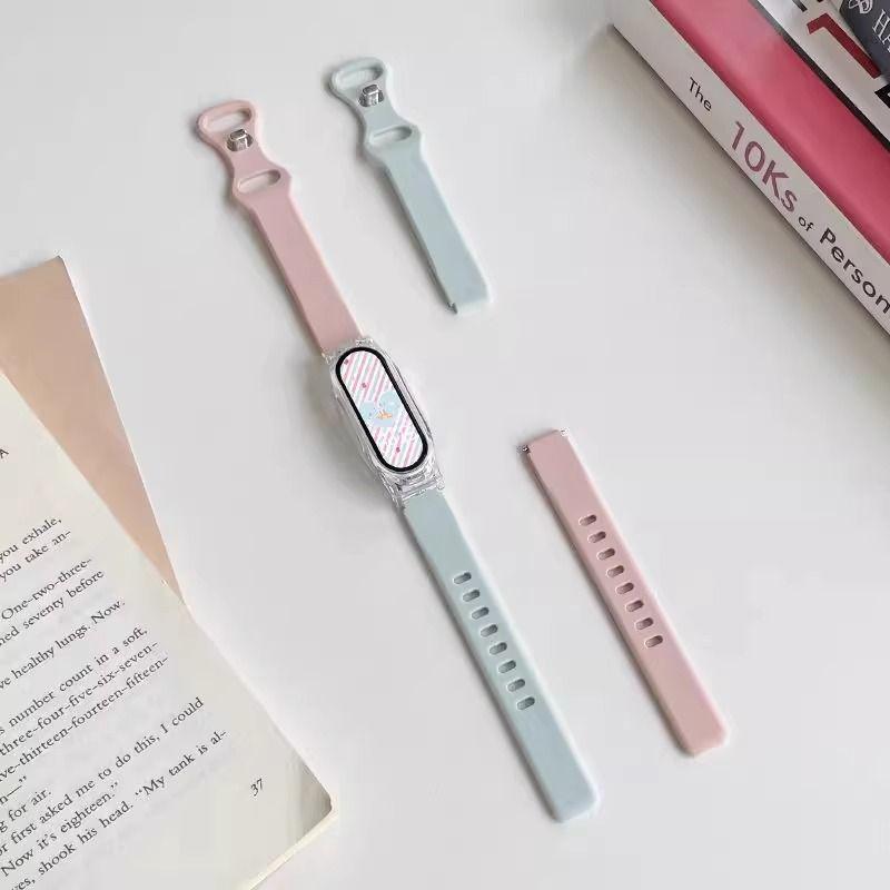 Stylish Multi-Function Sports Bracelet with Heart Rate Monitor and Custom Wallpaper – Perfect for Students