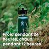Gourde isotherme - hydro flask - 946 ml - acier inoxydable - bouchon antifuite - paille intégrée