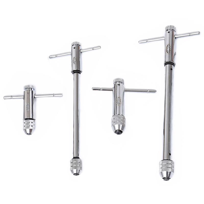 Tap Wrench Ratchet Screwdriver T-handles M3-M8 M5-M12 High Carbon Steel Die
