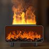 Fireplace Flame Essential Oil Diffuser with Humidifier Color Changing LED Lights Safe Automatic Shutoff for Home