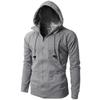 Ny Herre Sports Fitness Hverdags Jacquard Genser Fleece Cardigan Hettejakke