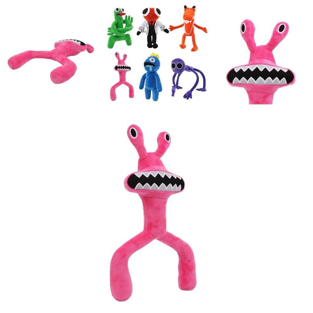 Roblox Rainbow Friends Pinker Frosch Plüschtier Weiche und Quetschbare Stoffpuppe für Kinder und Babys