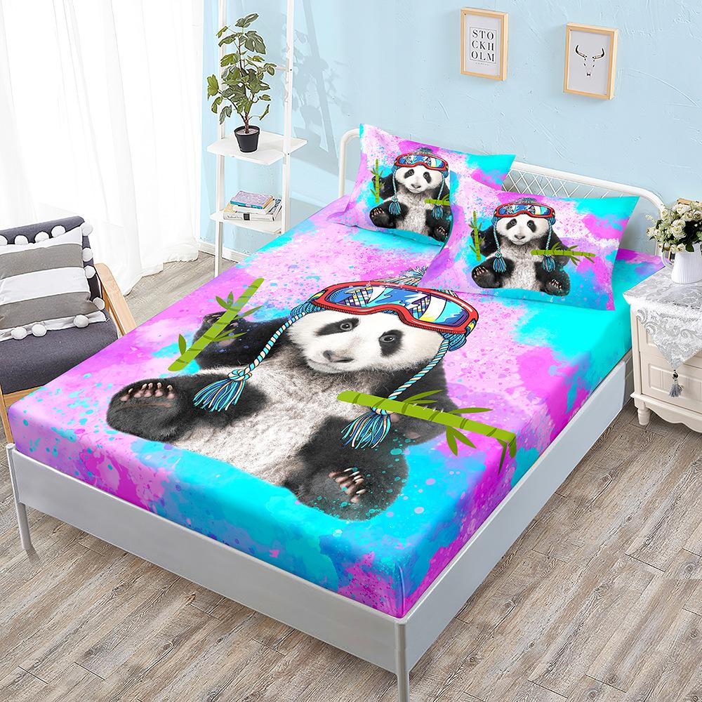 Mattress Four-Piece Set Hip-Hop Graffiti Style Digital Printing Mattress Protective Cover Four-Piece Set Batch