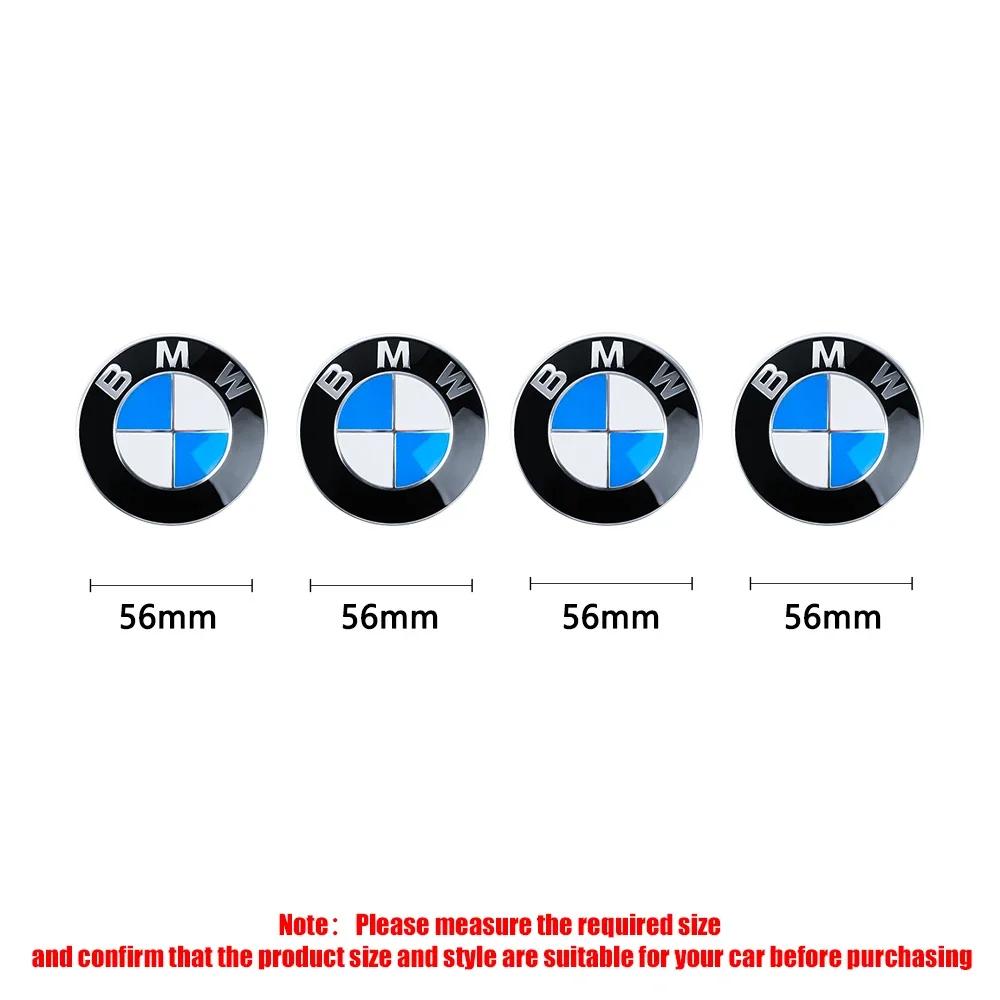 56/68mm Car Wheel Center Covers Hub Caps Auto Badge Hubcaps Replacement for BMW M3 M5 M6 X1 X3 E46 E90 E39 F10 F20 F30 G20 E60 M