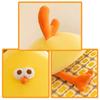 Kawaii Long-Necked Chicken Stuffed Plush Toy Soft Yellow Round Funny Doll Children's Gift Baby Kids Hobby Toy