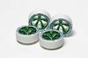 Mini 4WD Parts Fully Cowled Mini 4WD 20th Anniversary White Tires Green Plated Wheels &