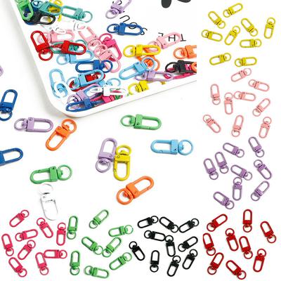 5 Stück manuelle Zubehörhaken für DIY-Schmuckherstellung, Karabinerverschluss, Schlüsselanhänger, Halskette, Snap-Armband, handgefertigtes Schmuckzubehör