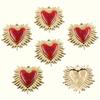 10 Styles Gothic Red Heart Pendant – Stainless Steel DIY Charm