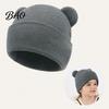 Infant Knitted Hat Baby Winter Hat, Cute Bear Ears Cozy Knit Soft Ear Warm Skull Cap for Newborn Toddler Boys Girls, 0-36 Months Windproof Head Wrap