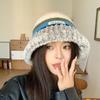 Women's Trendy Knit Wool Fisherman Hat – Warm, Korean Style, Face-Flattering, and Japanese-Inspired Big Head Bucket Hat for Autumn and Winter.