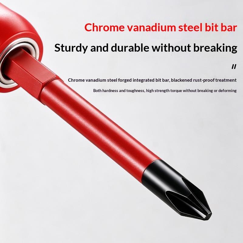 Insulated Screwdriver Set Magnetic Slotted Bits Interchangeable Multi-Purpose Electrician Tool Motorcycle Repair
