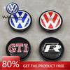 Para VOLKSWAGEN VW 4 piezas 65 mm Rojo Azul Tapas Centrales de Rueda de Coche Para Volkswagen VW R GTI Golf 6 Passat CC Magotan Touran Tiguan 3B7601