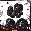 7 Pieces Artificial Glitter Pumpkins Assorted Velvet Pumpkin Faux Fall Decorations