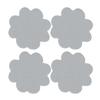 4Pcs Flower Heel Pad Self-adhesive Non-slip Foot Pain Relief Blister Prevention Loose Shoes High Heel Grip Cushion Protector Insert Liner