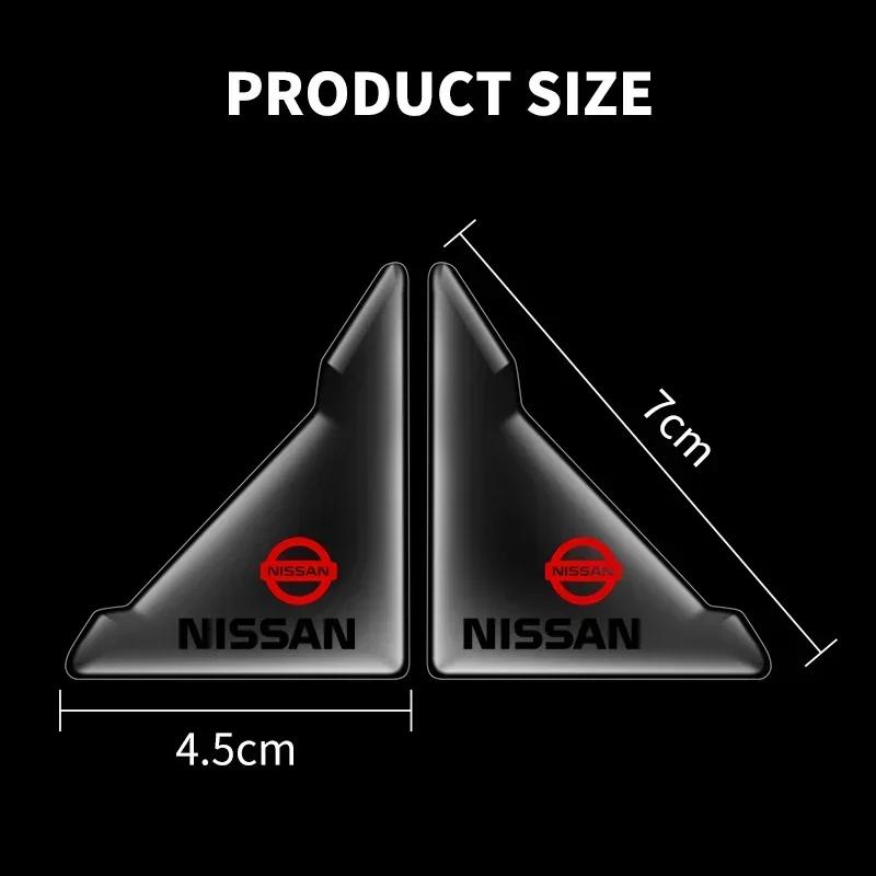 2025 Für Nissan 2 Stück Auto Tür Eckabdeckung Anti-Kollision Transparenter Aufkleber Für Nissan J10 X-Trail Qashqai Juke Leaf Micra NICHT