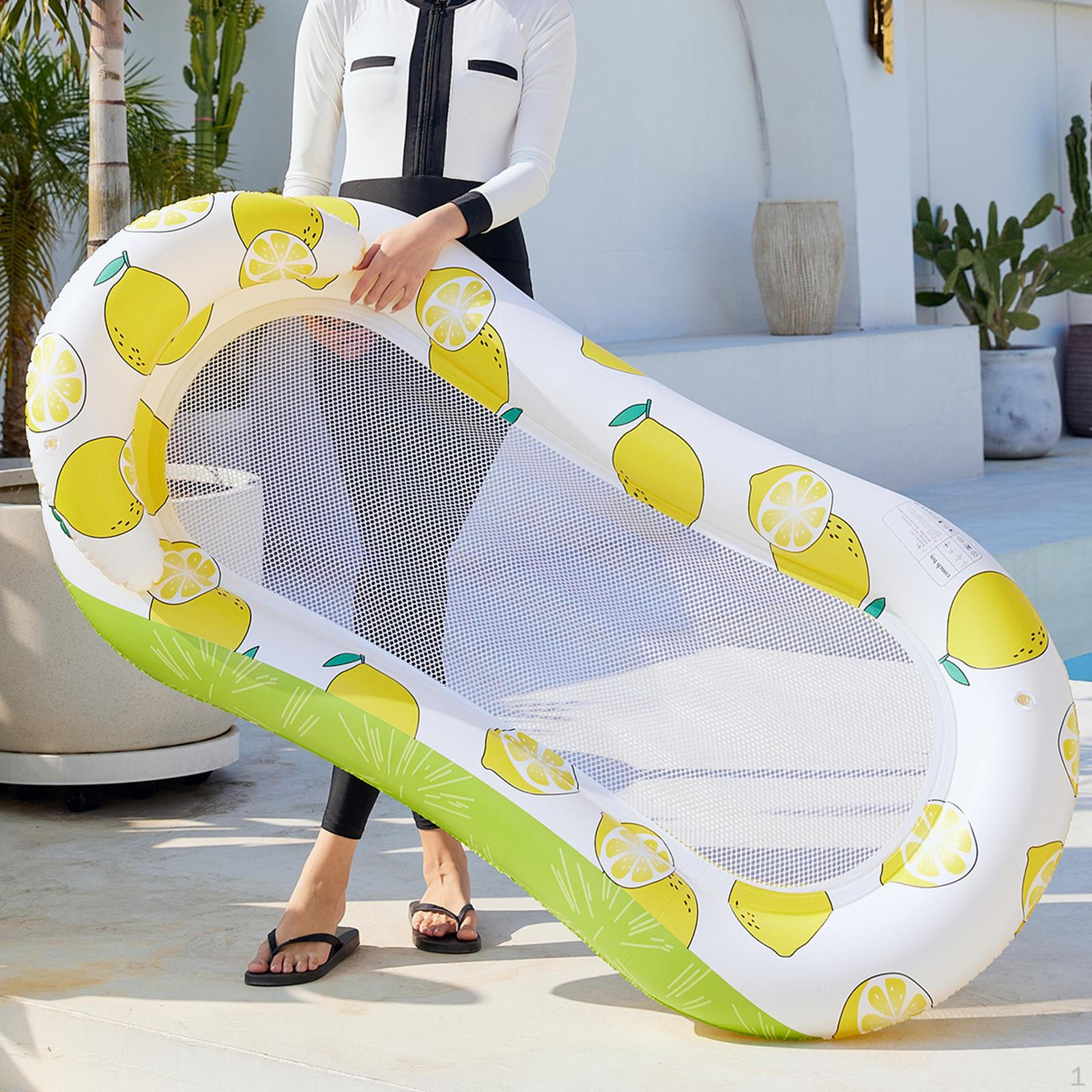 

Inflatable Pool Float for Adults Swimming Bed Vacation Traveling A