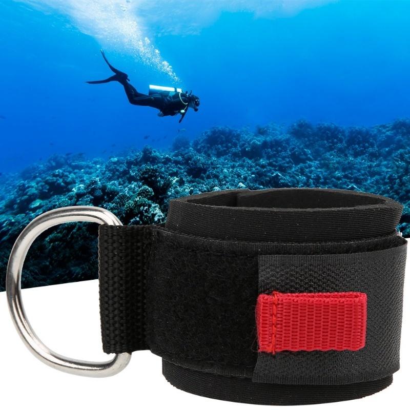 Universal Diving Wrist Strap Hand Lanyard Hanging Rope With Clip D Shape Ring Equipment