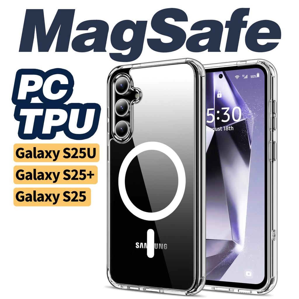 Für Magsafe Stoßfeste Telefonhülle Luxus Magnetische Klare Hüllen Für Samsung Galaxy S22 S23 S24 Ultra Plus Rückseitenabdeckung Zubehör