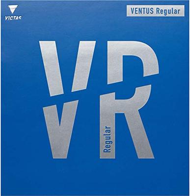 VICTAS Tischtennisbelag, Ventus Regular, Invers Weich, Hohe Elastizität, Schwarz, 2,0, 200.000