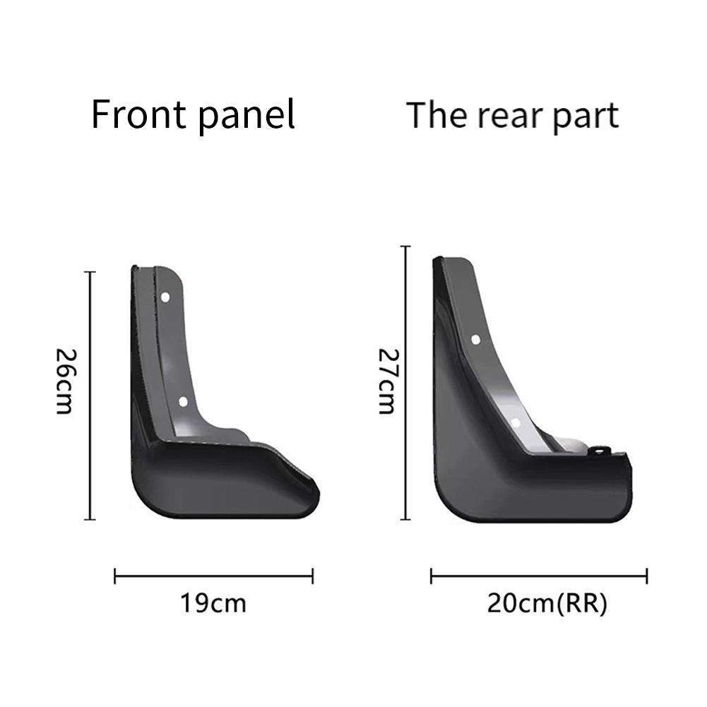 4 Pcs For KIA EV3 Car Tire Fender Flares Front Rear Mudguards Splash Guard Cover Automobile Protector Accessories
