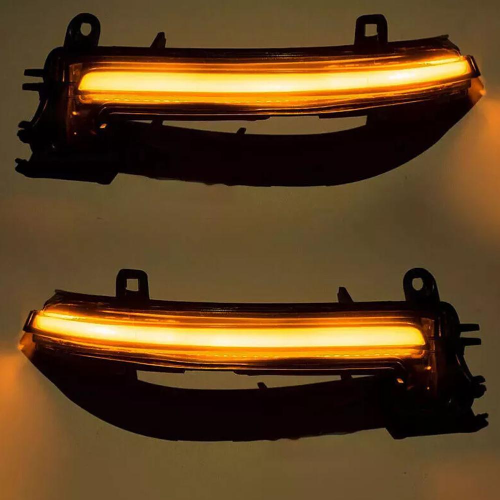 2Pcs Side Mirror Indicator Lamp ABS Flowing Water Blinker Flashing Light 13.5V Exterior Mirror Turn Signal Lamp Car Accessories