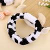 Soft Soft Cow Headbands Fluffy makeup Animal Headband Spa Washing Face HeadBand Women Girl