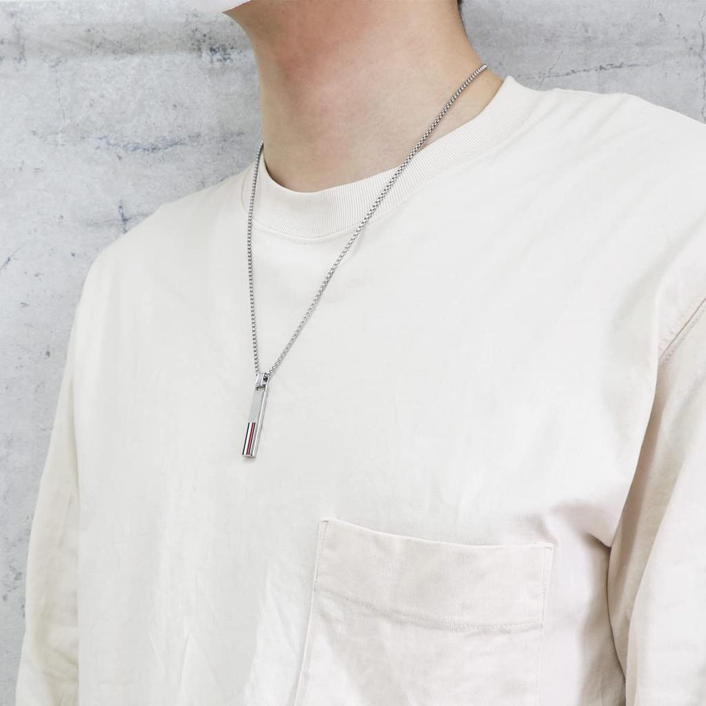 Plate Necklace 2790314 Silver Unisex Accessory [Tommy Hilfiger] Men's Women's