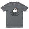 I Cant Fly Therefore I Am A Penguin Unisexs T Shirt Funny Lettering Saying Tee Top