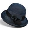 Summer bucket hat bow travel fashion elegant crimped basin hat sunshade sunscreen hat