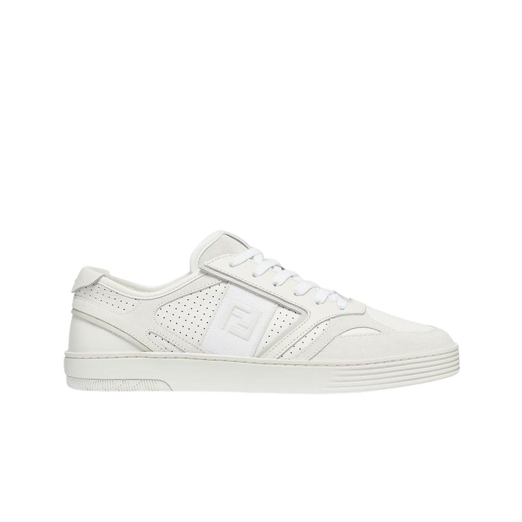 Fendi Step Leather Low-top Sneakers White