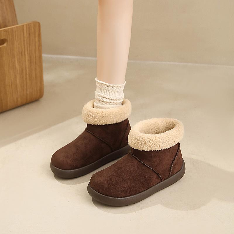 Damenpelz eine dicke Sohle erhöhend Winter leichte warme Schneestiefel rutschfest verschleißfest lässige Sport-Baumwollstiefel