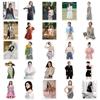 50 Gulina Zha Trendy Star Hand-Painted Stickers for Notebooks, Planners, Suitcases, and More